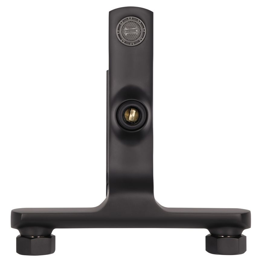 Змішувач для ванни з коротким виливом Qtap Slavonice Black Matt QTSLA259BLM45918 - QTSLA259BLM45918