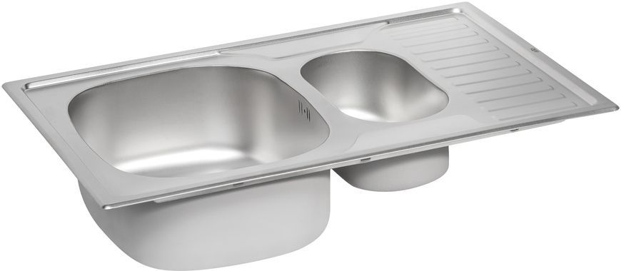 Кухонная мойка QTAP 7850-B Micro Decor 0,8 мм (180) с дополнительной чашей - QT7850BMICDEC08