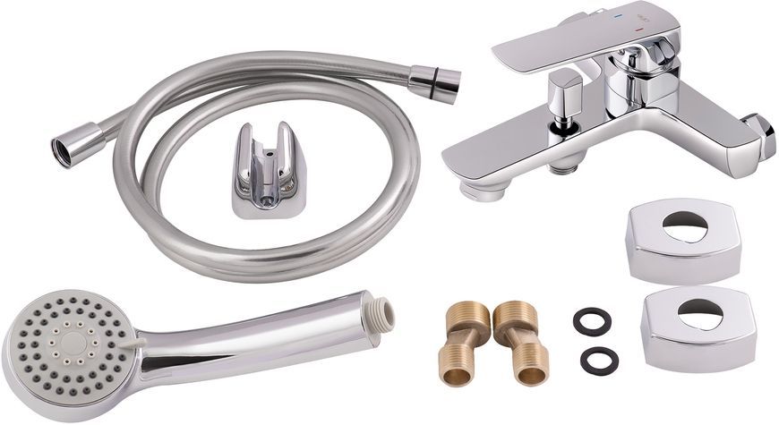 Змішувач для ванни QTAP Letěl 3053104GC з коротким виливом - QTLTL3053104GC