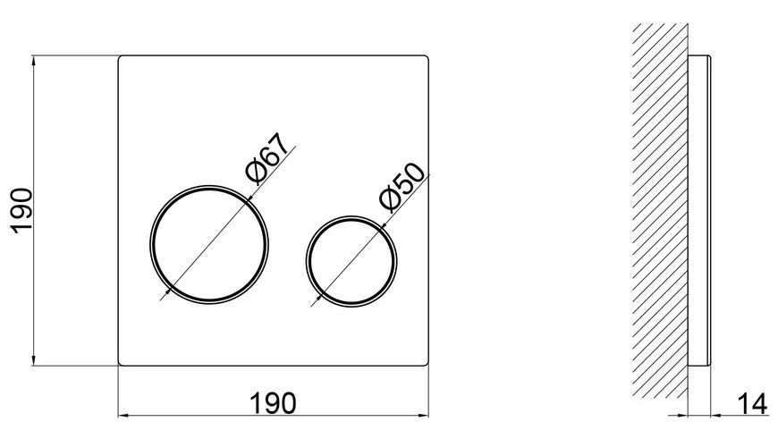 Панель смыва для унитаза QTAP Nest Uni QT0211P01V1178MB - QT0211P01V1178MB