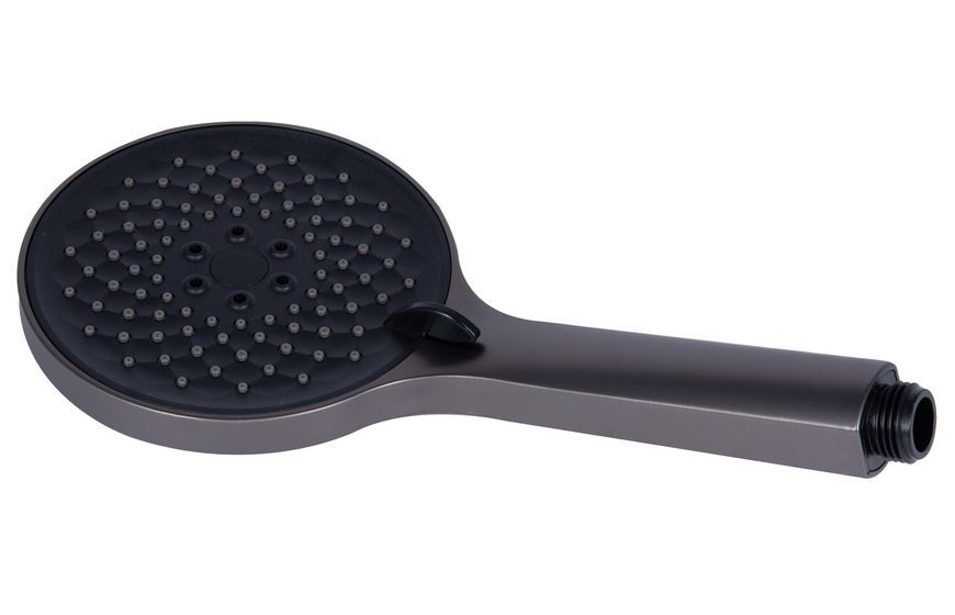 Душова система Qtap Vlasta New з поворотним виливом Gunmetal Black PVD QTVLA111GMB45651 - QTVLA111GMB45651