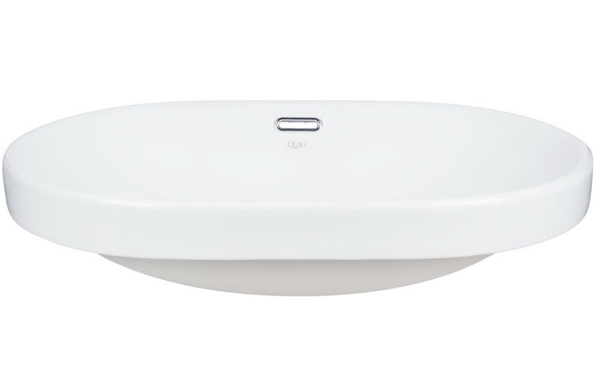 Раковина Qtap Leo 610x400x195 White з донним клапаном QT11114028W - QT11114028W
