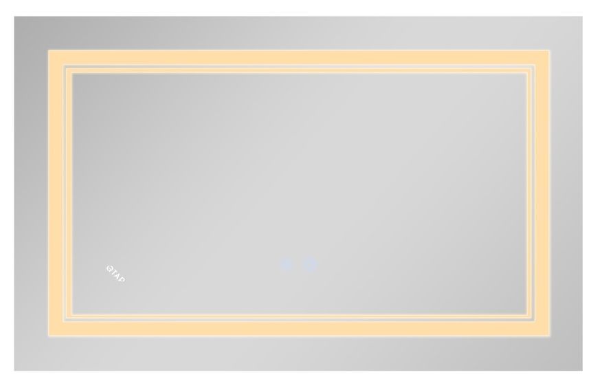Дзеркало Qtap Cardinal 600х800 прямокутне з LED-підсвічуванням Touch, з антизапотіванням, з димером, рег. темп. кольору (3000-6500K) QT0478C6080