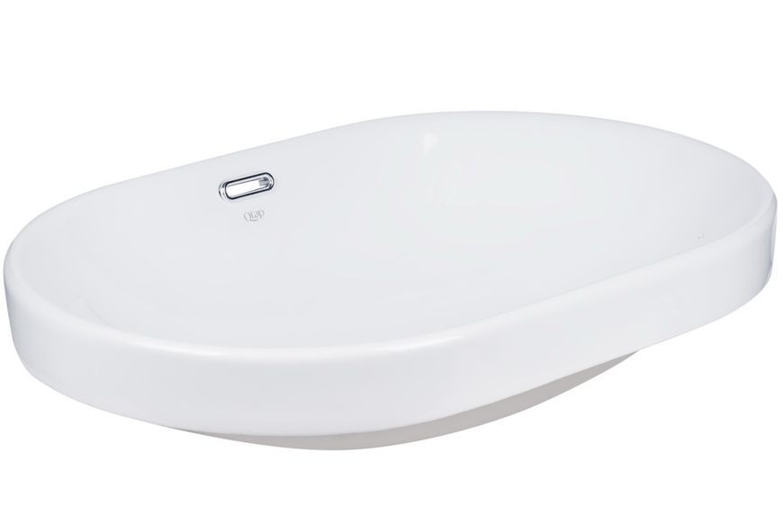 Раковина Qtap Leo 610x400x195 White з донним клапаном QT11114028W - QT11114028W