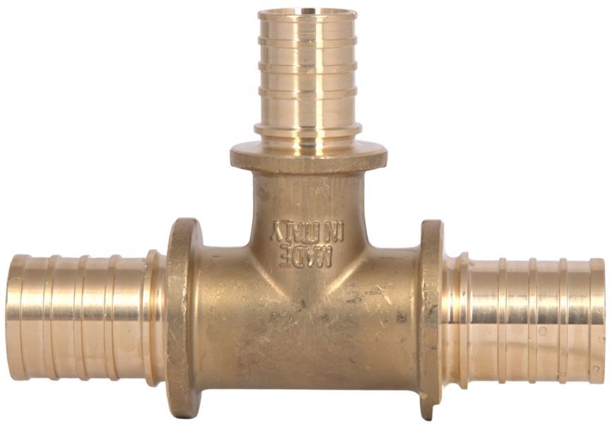 Тройник для аксиального фитинга Icma d32x4,4-25x3,5-32x4,4 латунь №1039 851039GYGXGY05