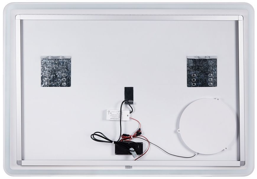 Дзеркало QTAP Crow 1000х700 LED-підсвічування, годинник, лінза, сенсорний вимикач QT0578141670100W