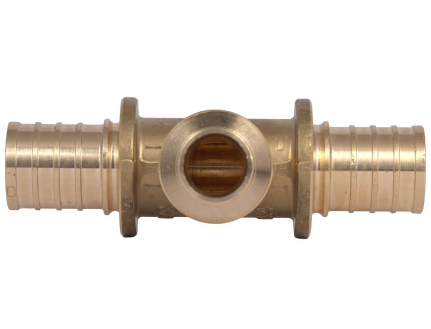 Тройник для аксиального фитинга Icma d32x4,4-25x3,5-32x4,4 латунь №1039 851039GYGXGY05