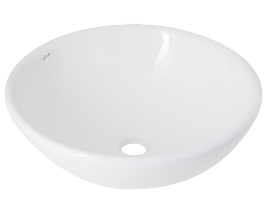 Раковина-чаша Qtap Owl накладная круглая 400х400х155 White с донным клапаном PU02 QT1911K53WN47319 - QT1911K53WN47319