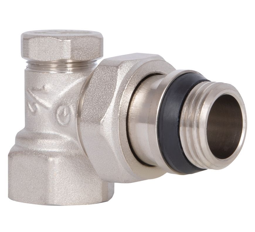 Кран радиаторный Thermo Alliance Base угловой 1/2" ВН Classic без ручки с антипротечкой SD229W15