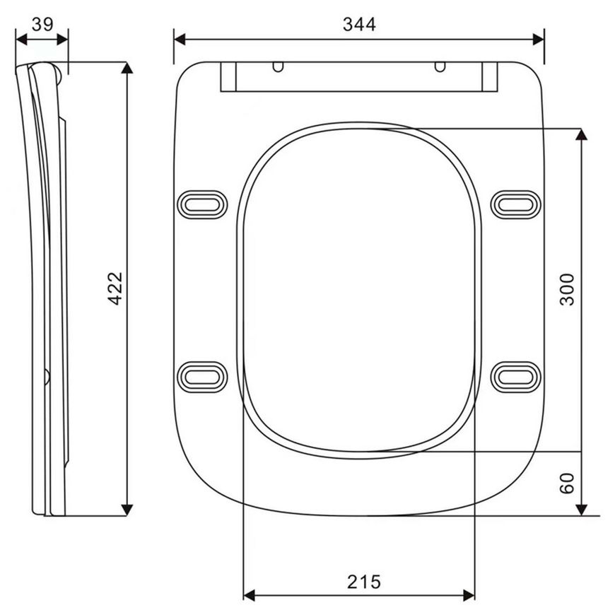 Сидіння для унітазу Qtap (Crow Ultra) з мікроліфтом Slim Duroplast, Quick relase QT99SC5171W - QT99SC5171W