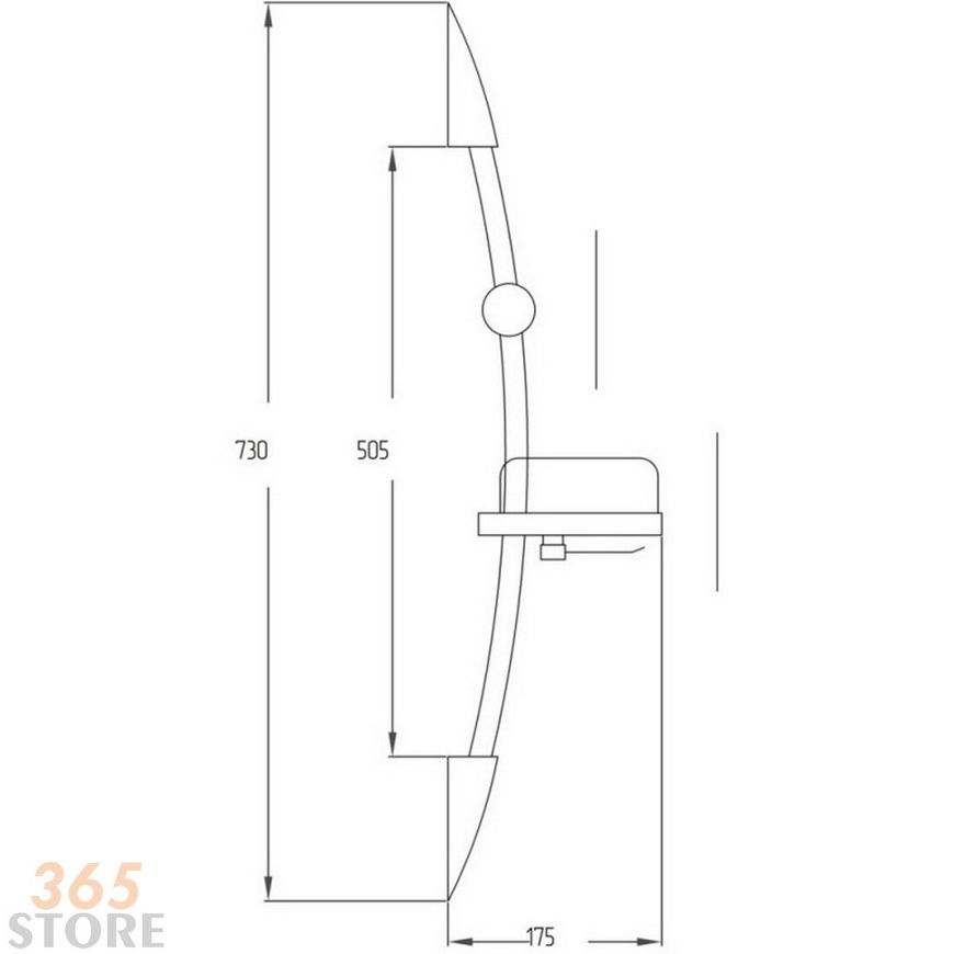 Душевая стойка POTATO P9019 с мыльницей - POTP9019