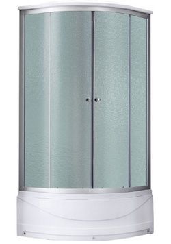 Душовий бокс Lidz Tani SB90x90.SAT.HIGH.FR, високий, скло Frost 4мм, стінки WHI LTSB9090SATHIGHFR - LTSB9090SATHIGHFR