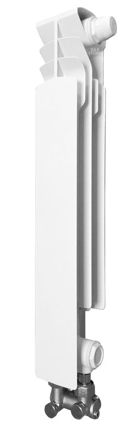 Радиатор алюминиевый ARMATURA G500 F/D/1, правая секция (нижнее угловое подключение) - 878-151-44