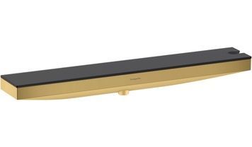 Шлангове підключення HANSGROHE Porter 500 Rainfinity з тримачем для душу (справа) та полицею Polished Gold Optic 26858990 золото - 26858990