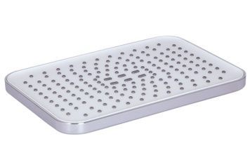 Лійка для верхнього душу Qtap Hlavova 260x180 мм прямокутна Chrome/White QTHLA107CRM45785 - QTHLA107CRM45785