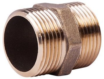 Ниппель латунный SD Plus 3/4"х3/4" равнопроходный SD4072020