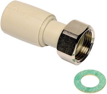 Муфта PPR WAVIN EKOPLASTIK з накидною гайкою PDM 25х3/4" - SNAMD02525