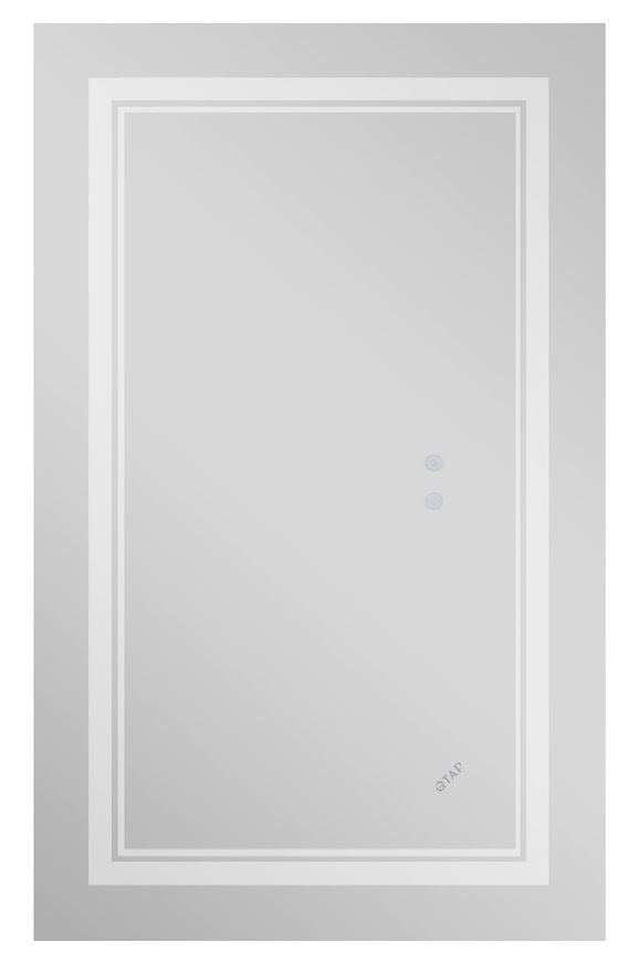 Дзеркало Qtap Cardinal 800х1000 прямокутне з LED-підсвічуванням Touch, з антизапотіванням, з димером, рег. темп. кольору (3000-6500K) QT0478C10080