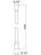 Шланг для душа QTAP Hadice 1,6 м черный матовый QT054BL43074 - QT054BL43074 - 2