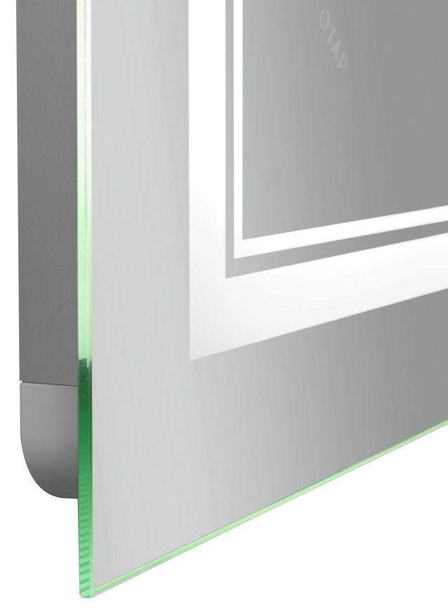 Дзеркало Qtap Cardinal 800х1000 прямокутне з LED-підсвічуванням Touch, з антизапотіванням, з димером, рег. темп. кольору (3000-6500K) QT0478C10080