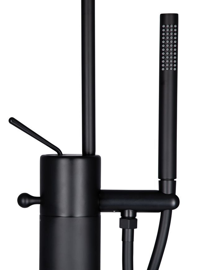 Смеситель напольный для ванны QTAP Virgo QTVIR1966103B черный матовый - QTVIR1966103B