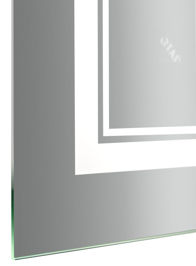 Дзеркало Qtap Cardinal 800х1000 прямокутне з LED-підсвічуванням Touch, з антизапотіванням, з димером, рег. темп. кольору (3000-6500K) QT0478C10080
