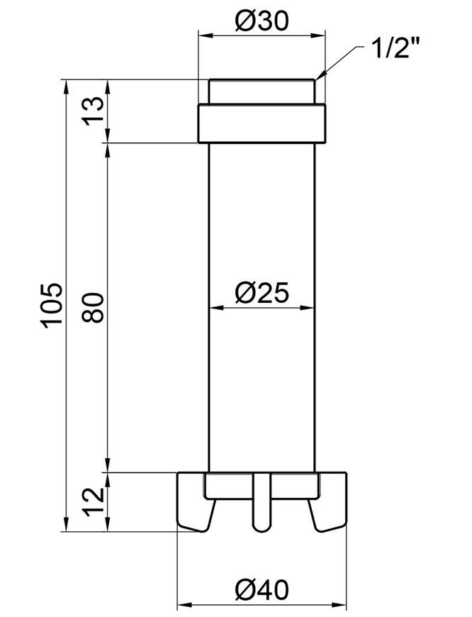 Картридж для фильтра самопромывного SD Forte с подключением 1/2", 3/4" SF127FW1520 - SF127FW1520