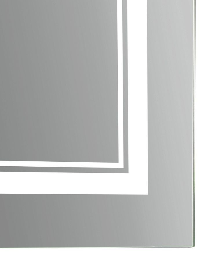 Дзеркало Qtap Cardinal 800х1000 прямокутне з LED-підсвічуванням Touch, з антизапотіванням, з димером, рег. темп. кольору (3000-6500K) QT0478C10080