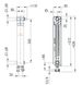 Радиатор алюминиевый ARMATURA G500 F/D/1, правая секция (нижнее угловое подключение) - 878-151-44 - 2
