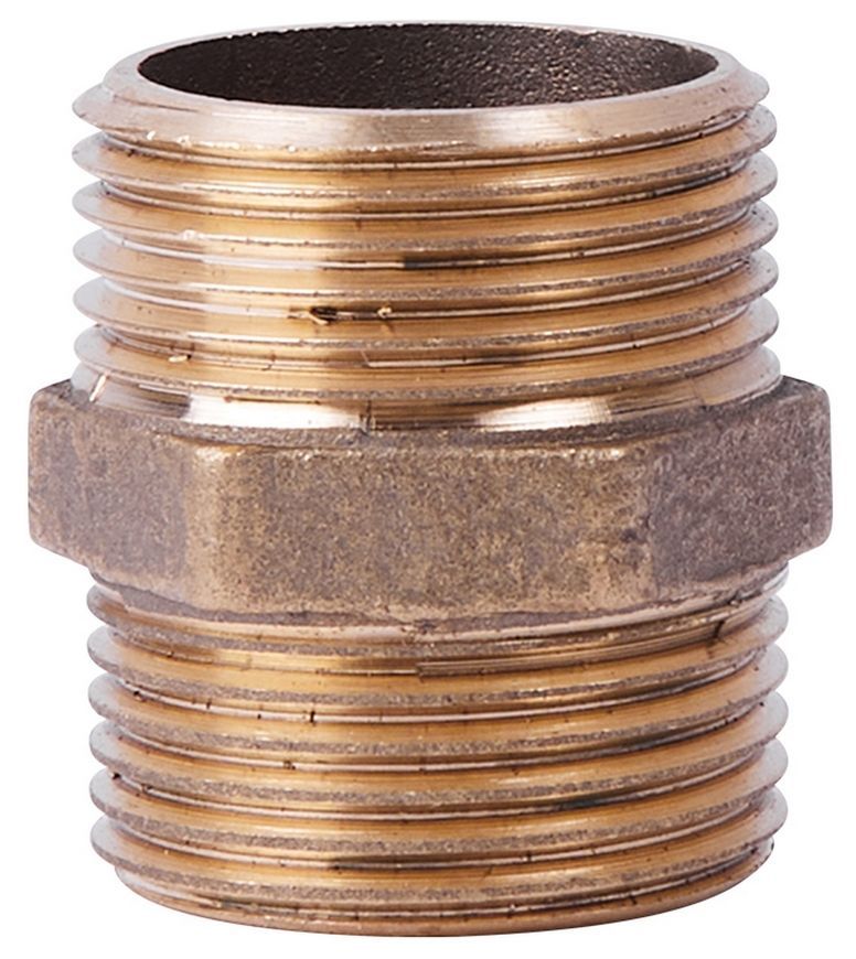 Ниппель латунный SD Plus 3/4"х3/4" равнопроходный SD4072020