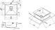 Кухонная мойка интегрированная QTAP DK5050BL PVD 2,7/1,0 мм Black - QTDK5050BLPVD2710 - 7