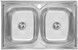 Кухонная мойка IMPERIAL 6080 Decor двойная 0,8 мм (IMP6080DEC) - IMP6080DEC - 1