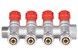 Коллектор SD PLUS 3/4" 4 выхода латунь SD230W4