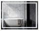 Дзеркало Qtap Mideya MI1 700х500 прямокутне, з LED-підсвіткою Touch, антизапотіванням, димером, рег. яскравості QT2078NCF7050W