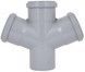 Крестовина канализационная Ostendorf-OSMA HT-System PLUS d75/75/75/75&times;67&deg; SD00057491