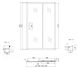 Душові двері LIDZ ŻYCIE 120x185, скло Frost 5 мм, розсувні - LZSD120185CRMFR - 2