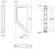 Переділ для пісуара підвісний QTAP Crow 100x390x830 White - QT0588HDUV001W - 4