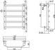 Полотенцесушитель водяной LIDZ Trapezium (CRM) D38/25 600x700 P5 - LTRPZD382560705WAT - 6