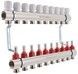 Колектор з витратомірами Thermo Alliance Standart 1" 10 виходів 3/4" SD235W10 латунь - SD235W10 - 1
