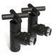 Кран для полотенцесушителя угловой NAVIN Raftec Premium черный муар 1/2"х1/2", 2 шт. 25-231430-3012 - 25-231430-3012 - 3