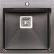 Кухонная мойка интегрированная QTAP DK5050BL PVD 2,7/1,0 мм Black - QTDK5050BLPVD2710 - 1