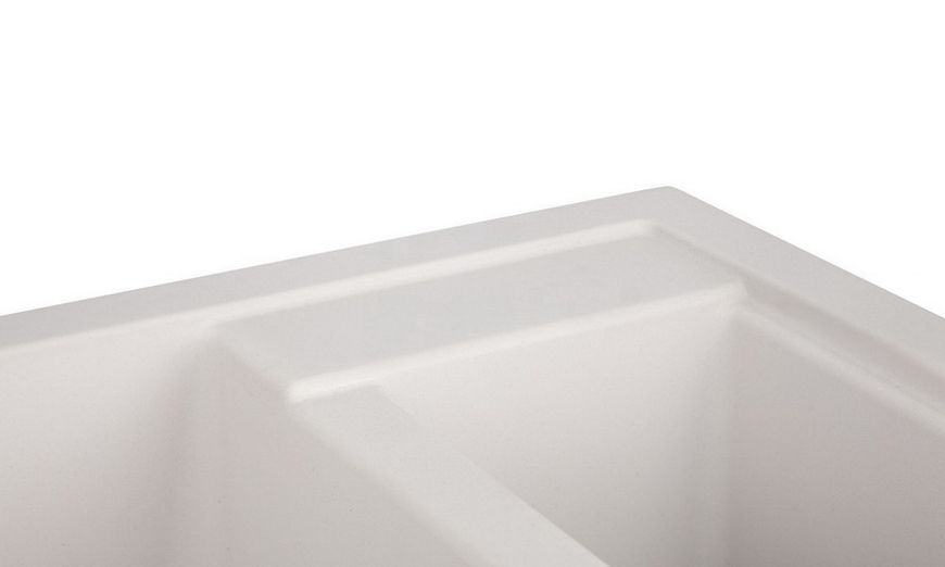 Кухонна мийка з додатковою чашею LIDZ 615x500/200 WHI-01 (LIDZWHI01615500200) - LIDZWHI01615500200