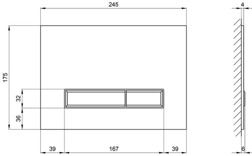 Набор инсталляция 4 в 1 QTAP Nest ST с линейной панелью смыва QT0133M425V1105GW - QT0133M425V1105GW