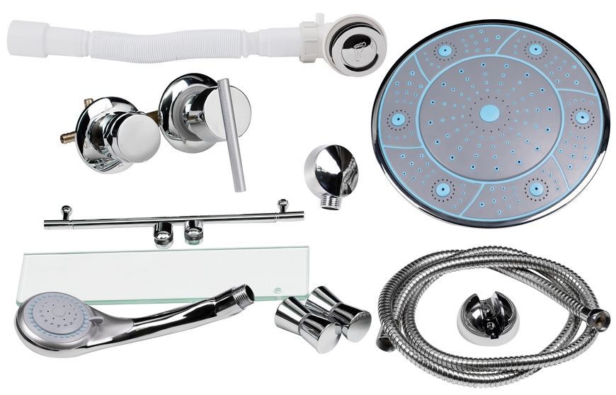 Душевой бокс Lidz Tani SB90x90.SAT.HIGH.FR, высокий, стекло Frost 4мм, стенки WHI LTSB9090SATHIGHFR - LTSB9090SATHIGHFR