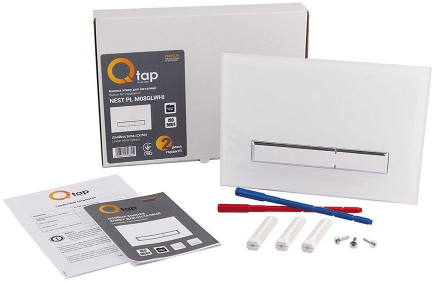 Набор инсталляция 4 в 1 QTAP Nest ST с линейной панелью смыва QT0133M425V1105GW - QT0133M425V1105GW