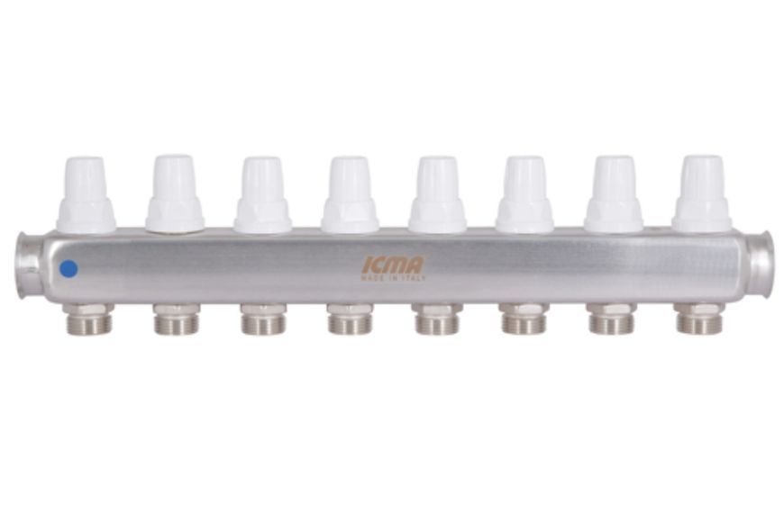 Колектор розподільчий Icma з витратомірами 3/4"х8 виходів №К073 87K073179PL32QU - 87K073179PL32QU
