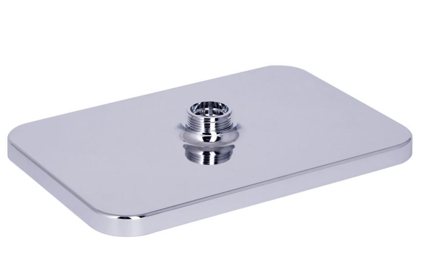 Лійка для верхнього душу Qtap Hlavova 260x180 мм прямокутна Chrome/White QTHLA107CRM45785 - QTHLA107CRM45785