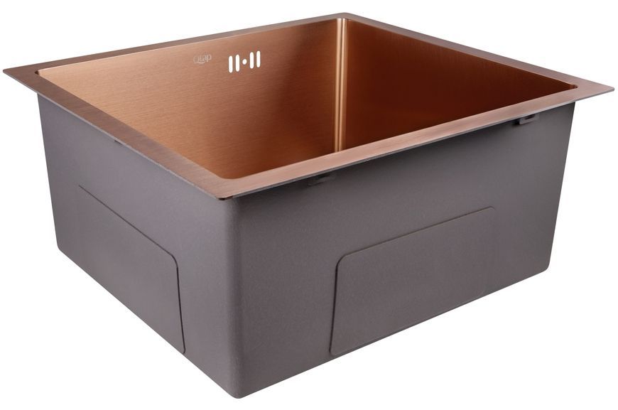 Кухонна мийка інтегрована QTAP D4843BR PVD 2,7/1,0 mm Bronze - QTD4843BRPVD10