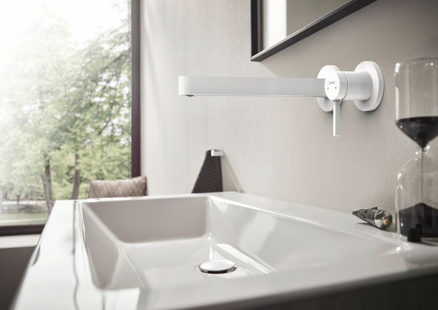 Змішувач для раковини HANSGROHE Finoris 225 прихованого монтажу Matt White 76050700 білий матовий - 76050700