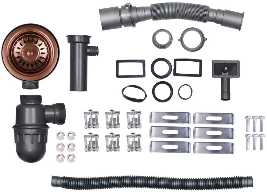 Кухонна мийка інтегрована QTAP D4843BR PVD 2,7/1,0 mm Bronze - QTD4843BRPVD10